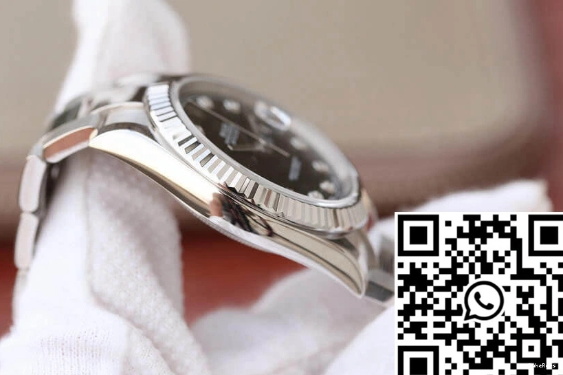 Black Rolex Datejust Factory EW Dial M126334-0011 0126